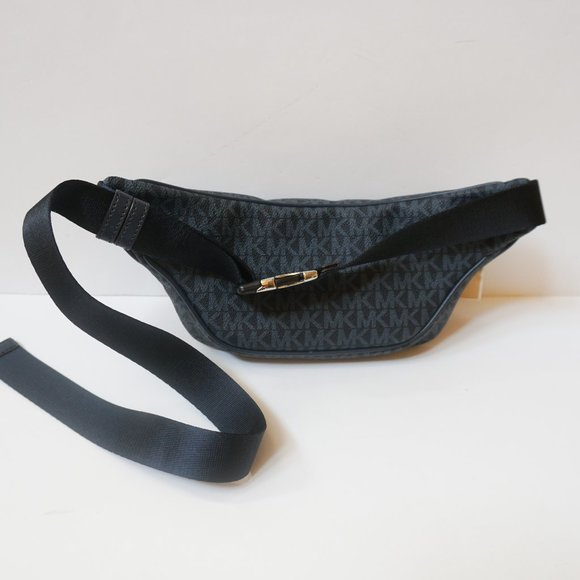 Michael Kors Kenly Small Waist Fanny Pack Crossbody Belt Bag MK Navy Admiral - Picture 4 of 10